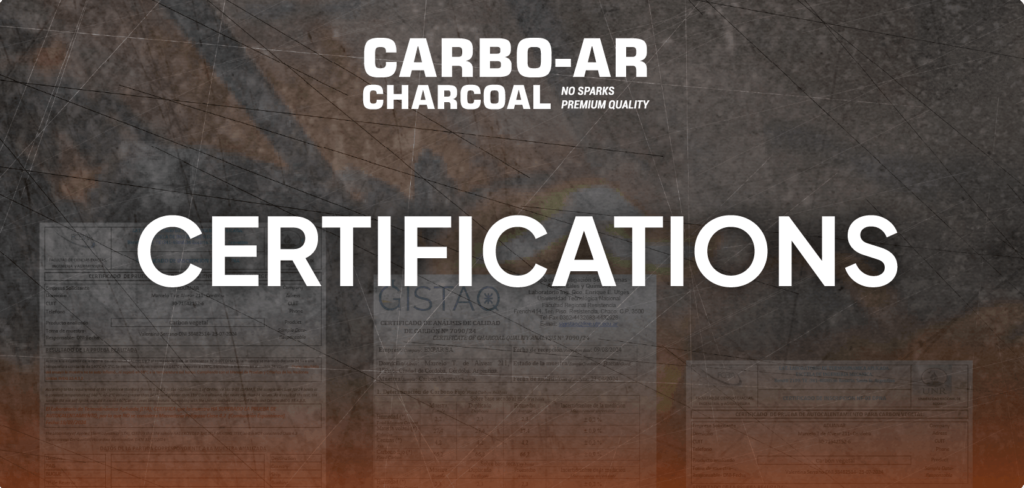 Certifications of Charcoal by Carbo AR